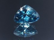 Beautiful color grade B large blue zircon drop/pear for high quality pendant from Cambodia