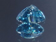 Beautiful color grade B large blue zircon drop/pear for high quality pendant from Cambodia