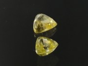 50% discount for this yellow natural sapphire below 1ct with trillion/triangle cut/shape