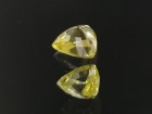 50% discount for this yellow natural sapphire below 1ct with trillion/triangle cut/shape