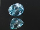 Affordable 5 carats sky blue zircon oval cut