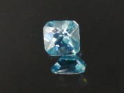 Affordable 2.4ct pastel blue natural Zircon princess / trimmed square cut from Ratanakiri, Cambodia. 