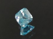 Affordable 2.4ct pastel blue natural Zircon princess / trimmed square cut from Ratanakiri, Cambodia. 