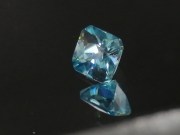 Affordable 2.4ct pastel blue natural Zircon princess / trimmed square cut from Ratanakiri, Cambodia. 