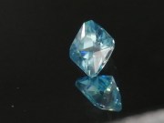 Affordable 2.4ct pastel blue natural Zircon princess / trimmed square cut from Ratanakiri, Cambodia. 