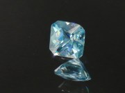 Affordable 2.4ct pastel blue natural Zircon princess / trimmed square cut from Ratanakiri, Cambodia. 