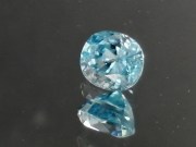 Discounted very shiny and affordable, cushion cut blue zircon from Cambodia