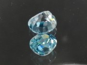 Discounted very shiny and affordable, cushion cut blue zircon from Cambodia