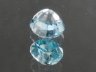 Discounted very shiny and affordable, cushion cut blue zircon from Cambodia