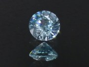 Blue Zircon, very clean and shiny, round cut, wide and cheap light blue natural zircon loose gemstone for sale