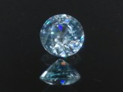 Blue Zircon, very clean and shiny, round cut, wide and cheap light blue natural zircon loose gemstone for sale