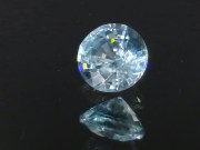 Blue Zircon, very clean and shiny, round cut, wide and cheap light blue natural zircon loose gemstone for sale
