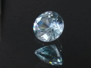 Blue Zircon, very clean and shiny, round cut, wide and cheap light blue natural zircon loose gemstone for sale