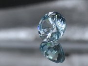 Blue Zircon, very clean and shiny, round cut, wide and cheap light blue natural zircon loose gemstone for sale