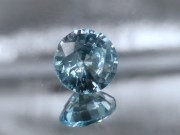 Blue Zircon, very clean and shiny, round cut, wide and cheap light blue natural zircon loose gemstone for sale