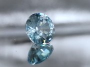 Blue Zircon, very clean and shiny, round cut, wide and cheap light blue natural zircon loose gemstone for sale