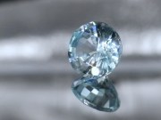 Blue Zircon, very clean and shiny, round cut, wide and cheap light blue natural zircon loose gemstone for sale