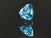 Good quality B+ grade blue Zircon, very clean and shiny, trillion cut