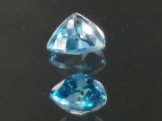 Good quality B+ grade blue Zircon, very clean and shiny, trillion cut