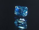 Cambolite gem: 4ct+ trimmed baguette (Octagon / Step Cut) sky blue Zircon from Cambodia