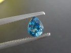 Small 1ct+ best blue grade A Blue Zircon from Ratanakiri for sale, this is a great buy as this high hue blue Zircon gems are rare increasingly hard to buy. 