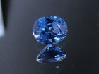 Wide 3ct grade A best blue color blue Zircon oval cut from Cambodia