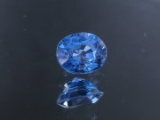 Wide 3ct grade A best blue color blue Zircon oval cut from Cambodia