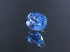 Wide 3ct grade A best blue color blue Zircon oval cut from Cambodia