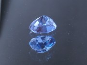 Wide 3ct grade A best blue color blue Zircon oval cut from Cambodia