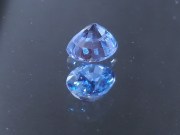 Wide 3ct grade A best blue color blue Zircon oval cut from Cambodia