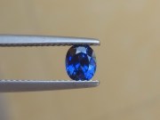 Top quality grade AAA untreated unheated cushion cut royal blue sapphire from Pailin