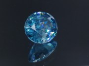 Large Blue Zircon - very wide while shallow, a big zircon gem