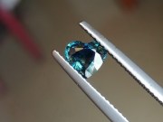 Green and Yellow to Blue Sapphire Heart Shaped from Chanthaburi Thailand. 