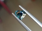 Green and Yellow to Blue Sapphire Heart Shaped from Chanthaburi Thailand. 