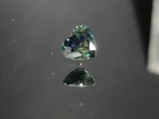 Green and Yellow to Blue Sapphire Heart Shaped from Chanthaburi Thailand. 