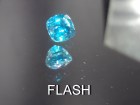 Atypical Deep Blue to Turquoise Zircon 3.31ct Cushion