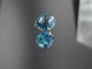 Atypical Deep Blue to Turquoise Zircon 3.31ct Cushion