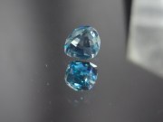 Atypical Deep Blue to Turquoise Zircon 3.31ct Cushion