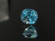 Affordable, pretty shiny and sparkling perfectly cut and clean sky blue zircon cushion of 3 carats