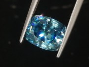 Very shiny and sparkling sky blue zircon cushion, discounted and affordable