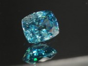 Very shiny and sparkling sky blue zircon cushion, discounted and affordable