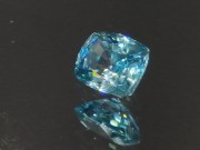 Very shiny and sparkling sky blue zircon cushion, discounted and affordable