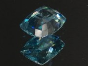 Very shiny and sparkling sky blue zircon cushion, discounted and affordable