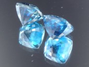 Top A-AAA Colour - Cut Grade Calibrated Pair of Blue Zircon