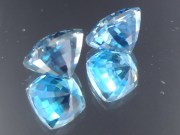 Top A-AAA Colour - Cut Grade Calibrated Pair of Blue Zircon