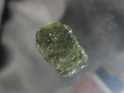 Pretty Olive Green Moldavite Crystal Specimen from Czech Republic