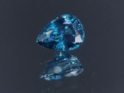 Exquisite Premium Top Grade A Large 9ct+ Blue Zircon Drop/Pear for top notch jewelry from Cambodia