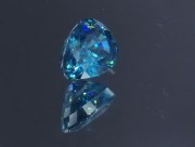 Exquisite Premium Top Grade A Large 9ct+ Blue Zircon Drop/Pear for top notch jewelry from Cambodia