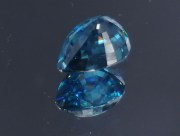 Exquisite Premium Top Grade A Large 9ct+ Blue Zircon Drop/Pear for top notch jewelry from Cambodia