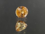 Sharp and vivid orange oval natural Zircon from Cambodia